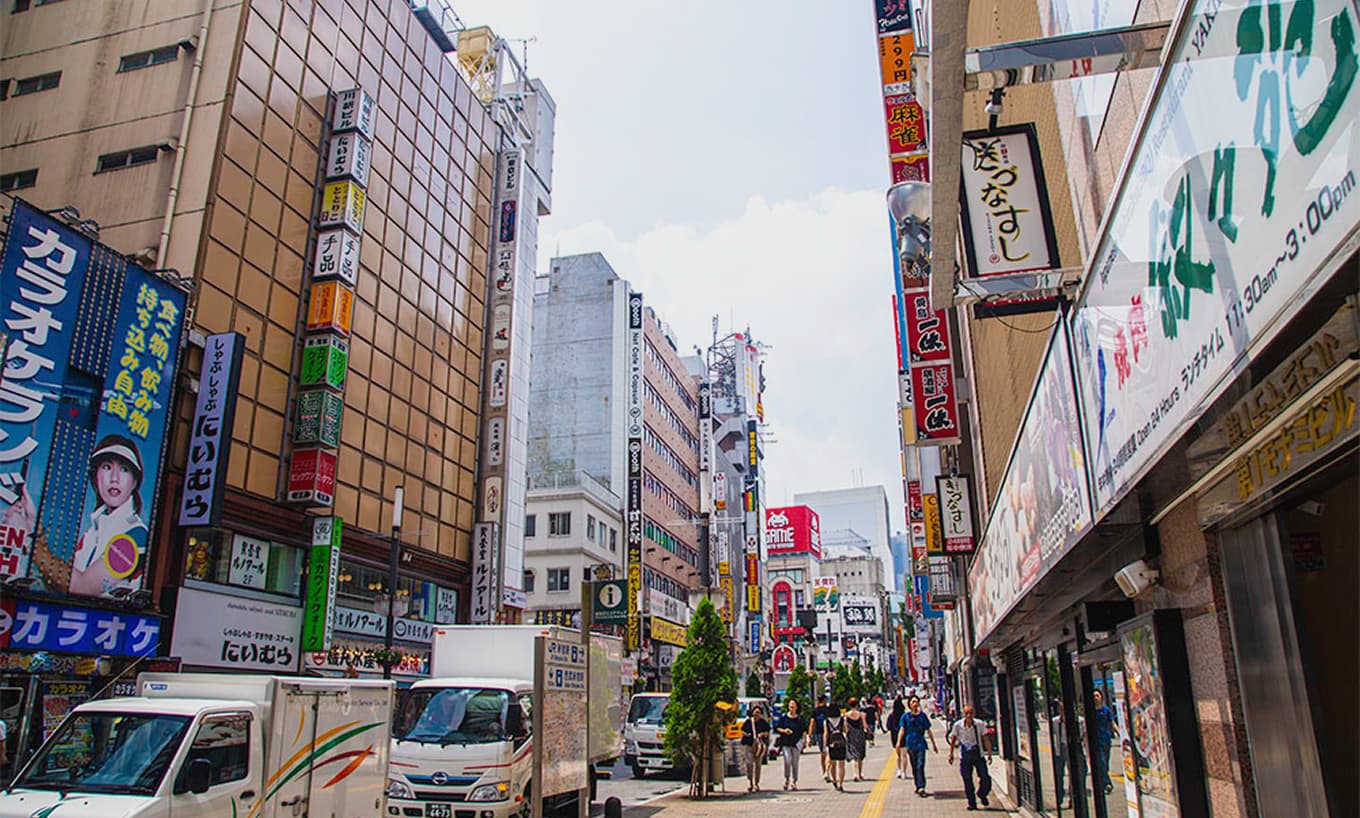 屋外看板の様子